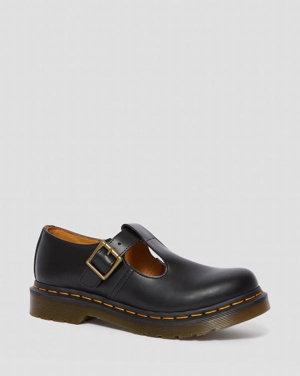 Dr Martens Dámské Mary Janes Polley Smooth Černé, CZ-283156